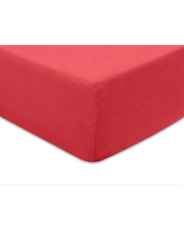 Prześcieradło bawełna frotte 120x200x20 z gumką koral Darymex