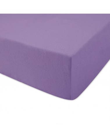 Prześcieradło bawełna jersey 60x120x5 z gumką jasnofioletowe Darymex
