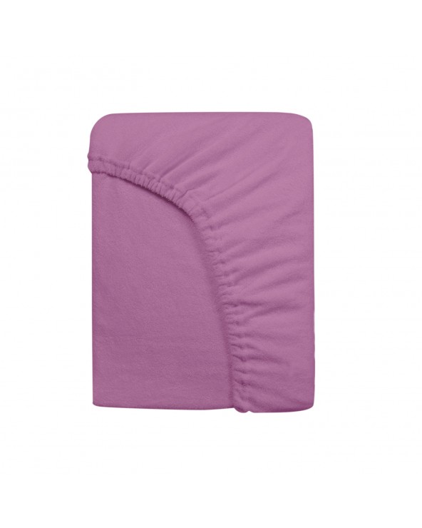 Prześcieradło bawełna frotte 60x120x5 z gumką jasnofioletowe Darymex