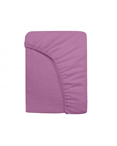 Prześcieradło bawełna frotte 60x120x5 z gumką jasnofioletowe Darymex
