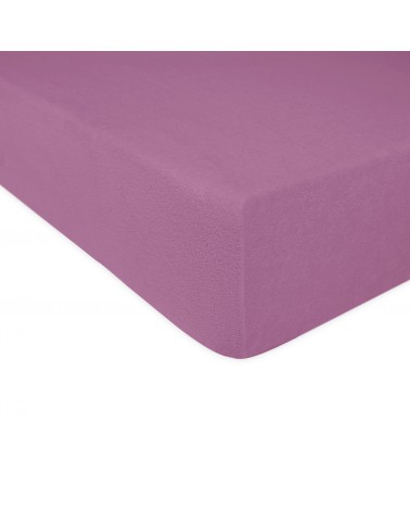 Prześcieradło bawełna frotte 60x120x5 z gumką jasnofioletowe Darymex