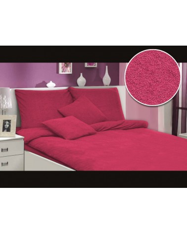 Pościel frotte 200x220 + 2x70x80 fuksja Darymex