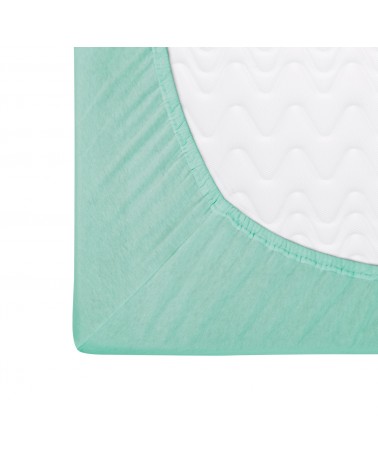Prześcieradło bawełna jersey 70x140x5 z gumką morskie Darymex