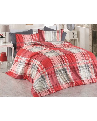Pościel bawełniana 200x220 + 2x70x80 Alexia Red Exclusive Darymex
