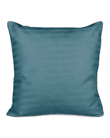 Poszewka satyna bawełniana 40x40 Cizgili turquoise Darymex