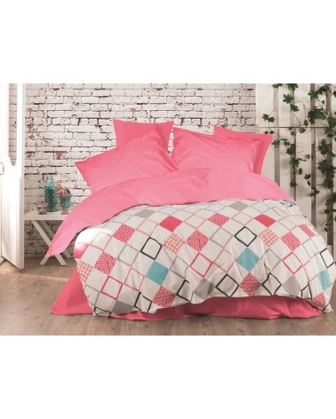 Pościel bawełniana 160x200 + 2x70x80 Sion Fuchsia Exclusive Darymex