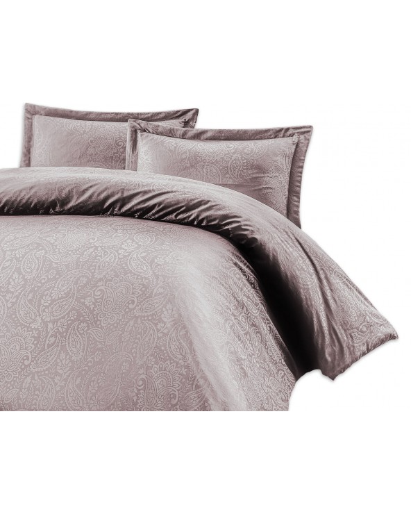 Pościel satyna żakardowa 160x200 + 2x70x80 Sal Light Lila Luxury Premium Darymex