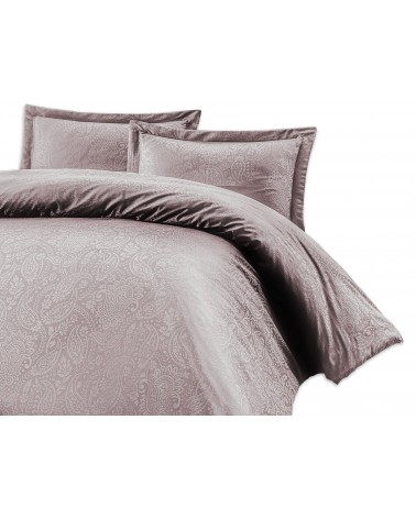 Pościel satyna żakardowa 160x200 + 2x70x80 Sal Light Lila Luxury Premium Darymex